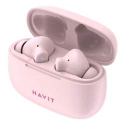 Havit - TW967 - Smart Touch Wireless Crystal Clear Sound Earphones - Pink