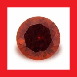 Garnet - Top Red Orange Round Facet - 0.370cts