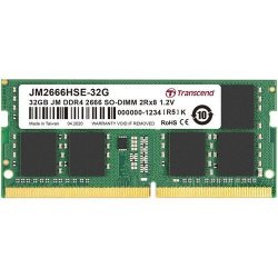 Transcend 32GB Jet Memory DDR4 2666MHZ Notebook So-dimm 2RX8 2GX8 CL19