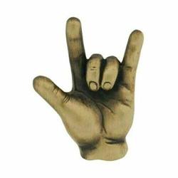 One Moment In Time J94G I Love You American Sign Language Antique Gold Alloy Pin Mormon Ctr Lds