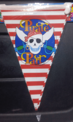 Pirate Party Triangle Flag Banner