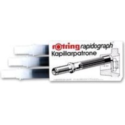 Rapidograph Capillary Ink Cartridges Box Of 3 Blue