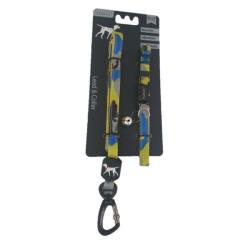 Small Pet Lead & Collar Set - Assorted Colours & Designs - Yellow Camo