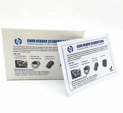 Smart Card Reader Cleaning Cards Disposable Presaturated Cleaning Cards Double Sided Cleaning Cards 25 Pack .