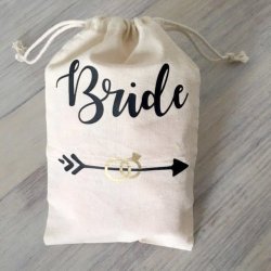 Bride Drawstring Bags