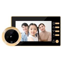 4.3 Inch Digital Lcd HD Doorbell Eye Monitor Security System - Gold