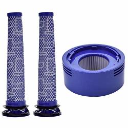 2 Pre Filter + 1 Hepa Post Filter Kit For Dyson V7 V8 Animal And Absolute Cordless Vacuum Replaces Part Pre-filter 96566101 And Post- Filter 96747801
