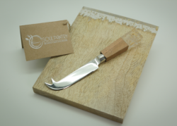Mabibuch Soul Pantry Cheese Platter With Cheese Knife Wooden resin Free Shipping