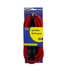 Xlr Male -xlr Female MIC Cable Red FTST-X009+TX012RED 10M
