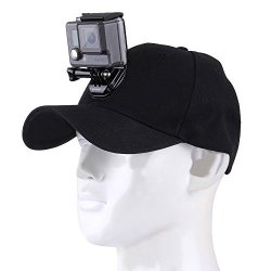 Jointvictory Sun Hat With J-hook Buckle Mount & 1 4" Screw For All Gopro Session Hero 6 5 4 3 2 1 Sjcam And Xiaoyi Cameras Black