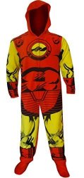Marvel Comics Hooded Iron Man One Piece Pajama For Men Small