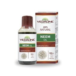 Vedaone Neem Oil - Wild Crafted Pure Cold Pressed Unrefined Cosmetic Grade 3.4 Oz For Skincare & Hair Care Or Carrier Oil By Vedaone