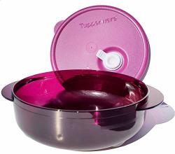 Tupperware Rock N Serve 3 1/2 Quart Mega Deep Round Microwave Dish Pink