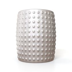 Georges Side Table - Studded - Silver