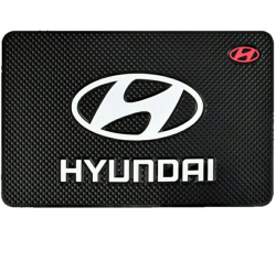 Oq Car Dashboard Silicone Mat With Car Logo - Hyundai