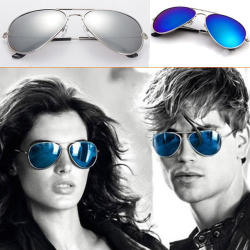 Mirrored Aviator Sunglasses - Fashion Style - 7 Colors To Choose