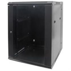Intellinet 19 Double Section Wallmount Cabinet - 9U Double Section Assembled Black Retail Box 1 Year Warranty On Case Product Overview:intellinet Network Solutions Double-section