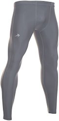 Compressionz Men's Compression Pants Base Layer Running Tights Gym Leggings Gray XL