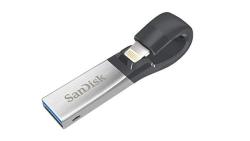 Sandisk Ixpand Flash Drive 128GB For Iphone And Ipad Black silver SDIX30C-128G-GN6NE