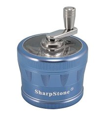 2.5" Sharpstone Version 2.0 4PC Crank Top Grinder - New Improved & Redesigned Blue
