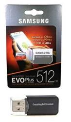 512GB Micro Sdxc Evo Plus Bundle Works With Samsung Galaxy S10 S10+ S10E Phone MB-MC512 Plus Everything But Stromboli Tm Card Reader