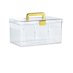 Adaptable Storage Box With Gold Handle