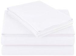 Amazonbasics Microfiber Sheet Set - Full Bright White