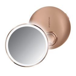 STINGRAY Simple Human - 10CM Sensor Mirror Compact -3X Magnification- Rose Gold S S
