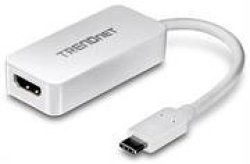 Trendnet Tuc-hdmi USB Type C To HDMI 4K Uhd Display Adapter - Connect An Additional High Resolution Monitor To A Workstation In Extend Mode