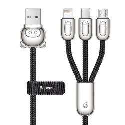 Baseus 1.2M - 3.5A 3IN1 L.p. USB Type-a 2.0 To Lightning Micro & Type-c