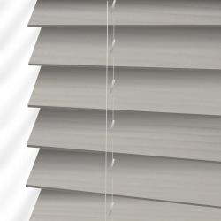 Faux Wood Blinds - Ready Made - 1200WX1500H Pewter