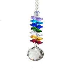 30MM Chandelier Clear Crystals Ball Feng Shui Prisms Rainbow Octogon Chakra Suncatcher Decorating Hanging Balls 30MM