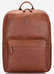 Brando Kudu Leather Laptop Backpack Copper