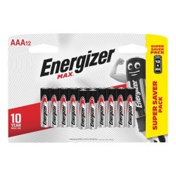 Energizer Max Aaa 12 Pack
