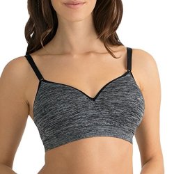 Fruit Of The Loom Women's Seamless Wire Free Lift Bra Charcoal Heather 42B