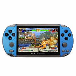 Retro Handheld Games Console Portable Video Game System 4.3 Inch Tft Screen Built-in 1000 Classic Games Arcade Game Console Christmas birthday Gifts For Kids And Adult Blue