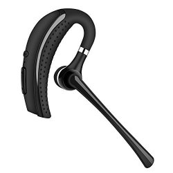 Hangang Sport Headset Wireless Earphones In Ear Wireless Earbuds Wireless Headphones With Noise Reduction Mute Switch Hands Free With MIC For Office business workout driver trucker Black