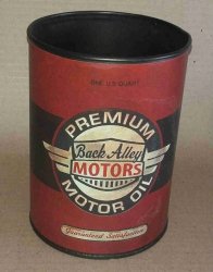 BACK Alley Motors Motor Oil Tin