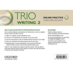 Trio Writing: Level 2: Online Practice Teacher Access Card - Building Better Writers...from The Beginning Cards