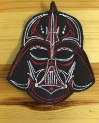 Biker Larger Design Darth Vader Badge Patch