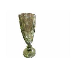 GREE N Coloured Crystal Champagne Glasses - Set Of 6