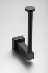 Spare Toilet Paper Holder Malta Black Gio