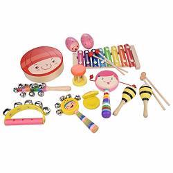 Kids Musical Instruments Educational Toy Jchen?ship From Us? 12 Pcs Wood Musical Instruments For Kids Children Child Wooden Music Shakers Percussion Instruments Best Birthday