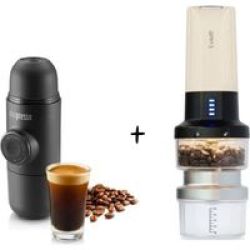 Wacaco And Lume Minipresso Gr With Discounted Lume Automatic Coffee Grinder Bundle