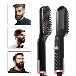 B&h-erx Beard Straightener For Men Multifunctional Electric Hot Beard Straightening Comb And Hair Straightener Styling Brush For Men And Women Great For Home Or