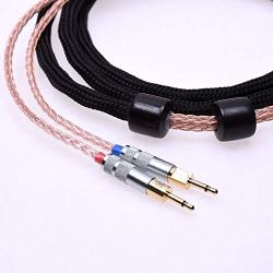 Black Sleeve 16 Cores 5N Pcocc Hifi Cable For Sennheiser HD700 Headphone Upgrade Cable Extension Cord 1.2METER 4FEET Pcocc Copper Cable