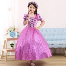 Rapunzel Tangled Costume For Girls - Age 4-5