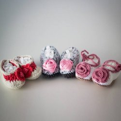 Handmade Baby Crochet Shoes