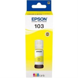 Epson 103 Ecotank Yellow Ink Bottle 65ML - Compatible Printers Ecotank L3150 Ecotank L3111 Ecotank L3110 Ecotank L1110 Retail Box No Warranty product Overview 