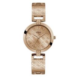 Guess G Luxe Ladies Dress Rose Gold bronze Analog Watch W1228L3
